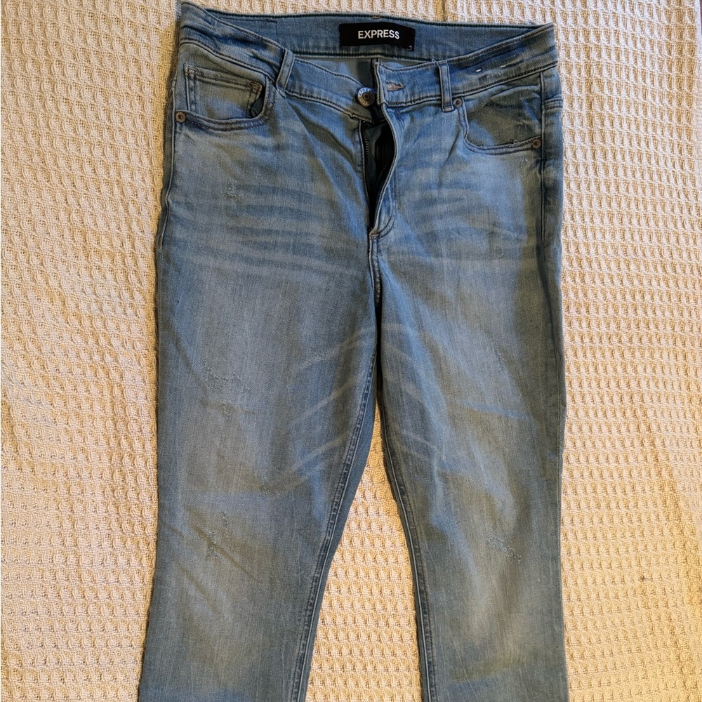Express Light Blue Women's Skinny Jeans